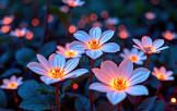 glowing flowers